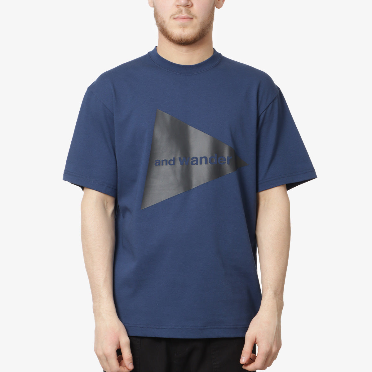 And Wander Big Logo T-Shirt - Blue – Urban Industry