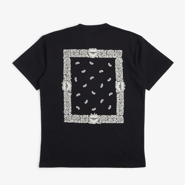 Carhartt WIP Paisley T-Shirt - Black/Wax (Stone Washed) – Urban