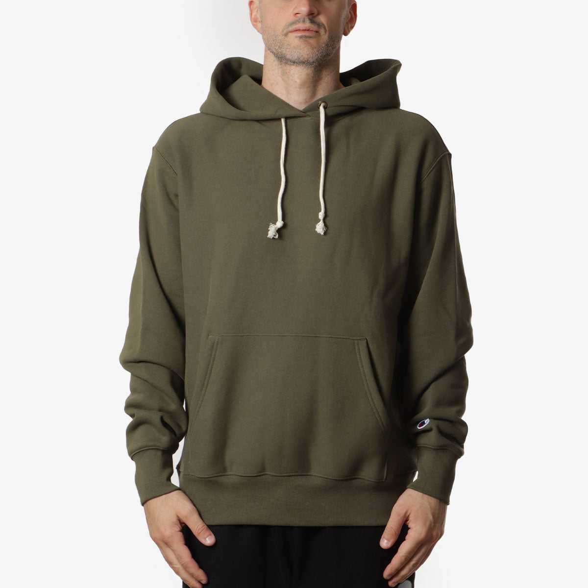 Dark green hoodie champion online