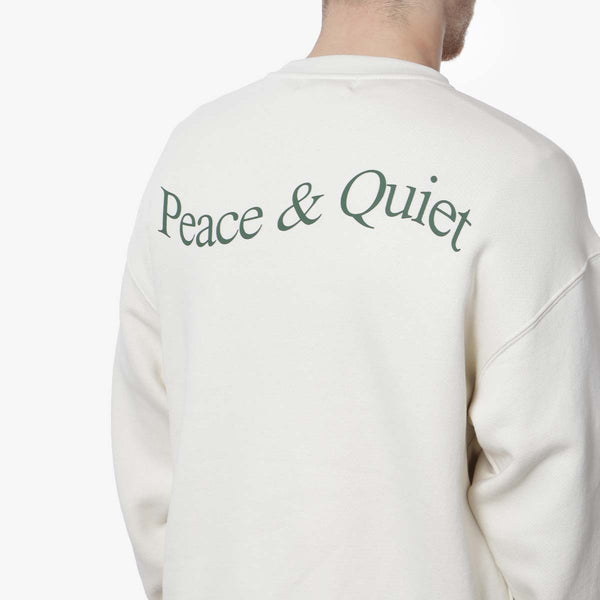 Museum of Peace and Quiet Wordmark Crewneck Sweatshirt - Bone – Urban  Industry