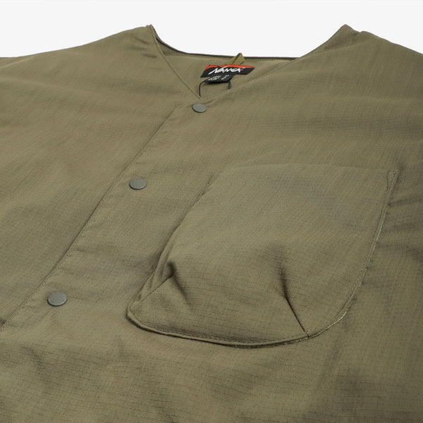 Nanga Takibi Ripstop Inner Down Cardigan - Army Green – Urban