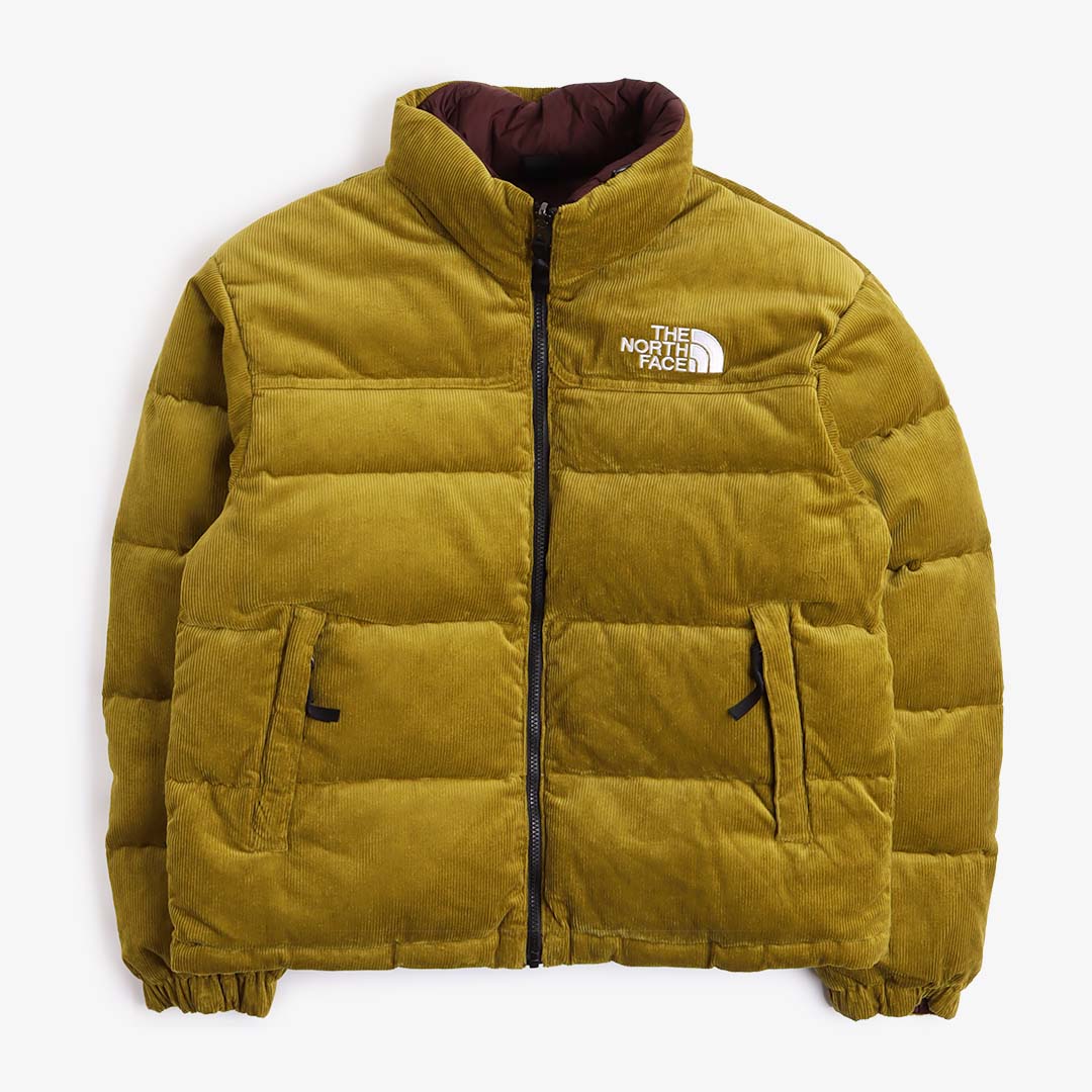 The North Face 1992 Reversible Nuptse Jacket - Moss/Coal Brown