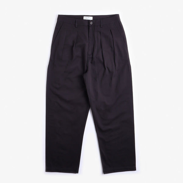 Universal Works Double Pleat Pant - Black – Urban Industry