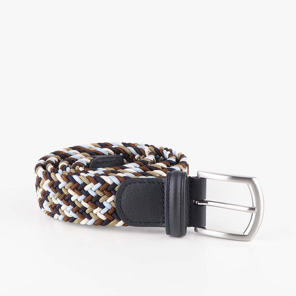 Anderson\'s Urban Classic Belt Woven Navy/Brown/Multi - – Industry