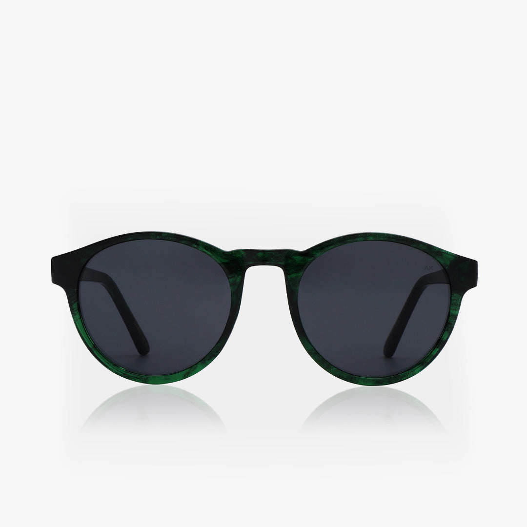 main A. Kjaerbede Marvin Sunglasses, Green Marble Transparent, Detail Shot 1