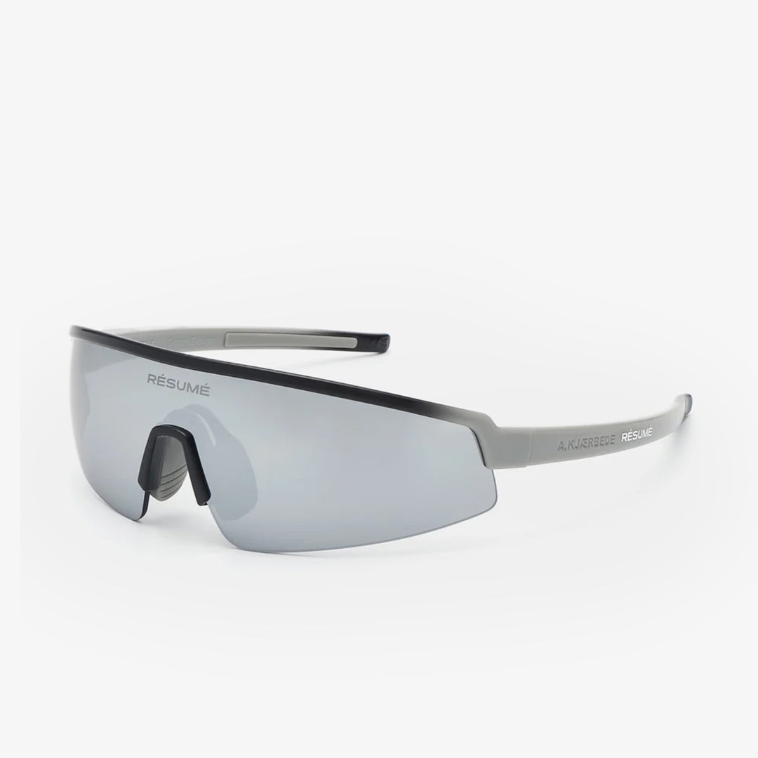 A. Kjaerbede Aero Sunglasses, Black Grey Gradient, Detail Shot 2