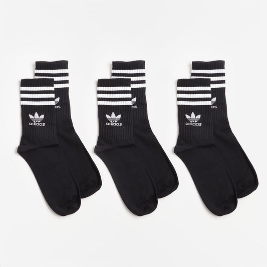 Adidas Originals Mid Cut Crew Socks 3 Pairs