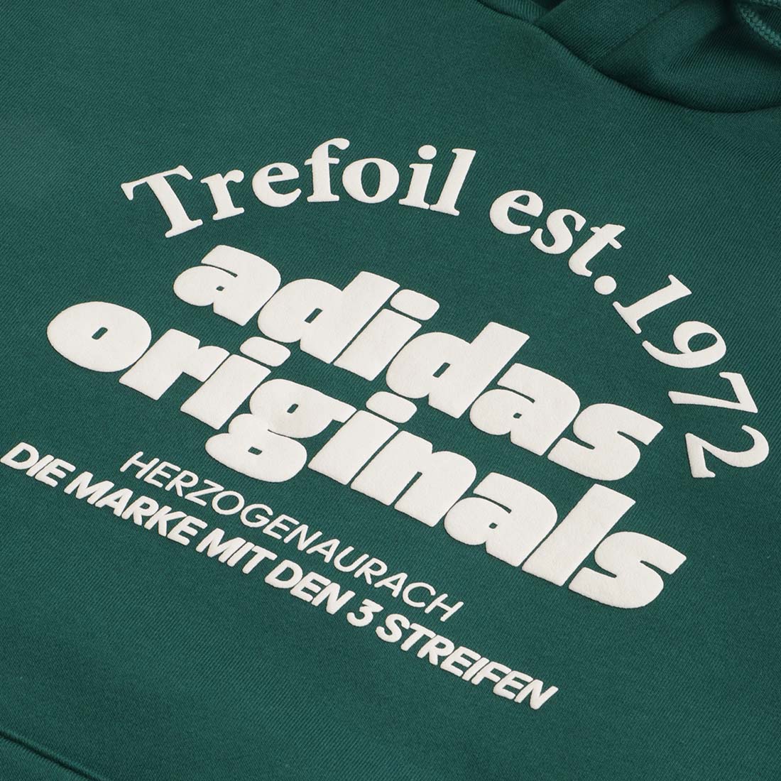 Adidas trefoil hotsell hoodie collegiate green