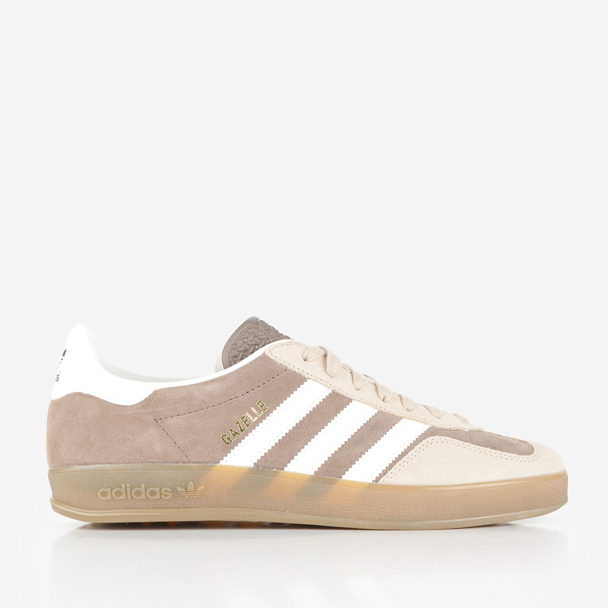 Adidas Originals Gazelle Indoor Shoes, Earth Strata Ftwr White Magic Beige, Detail Shot 1