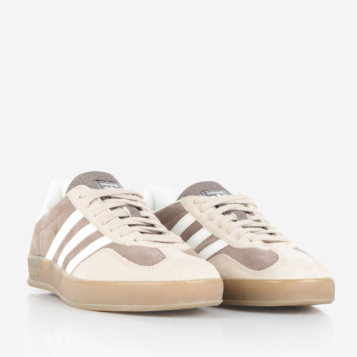 Adidas Originals Gazelle Indoor Shoes, Earth Strata Ftwr White Magic Beige, Detail Shot 2