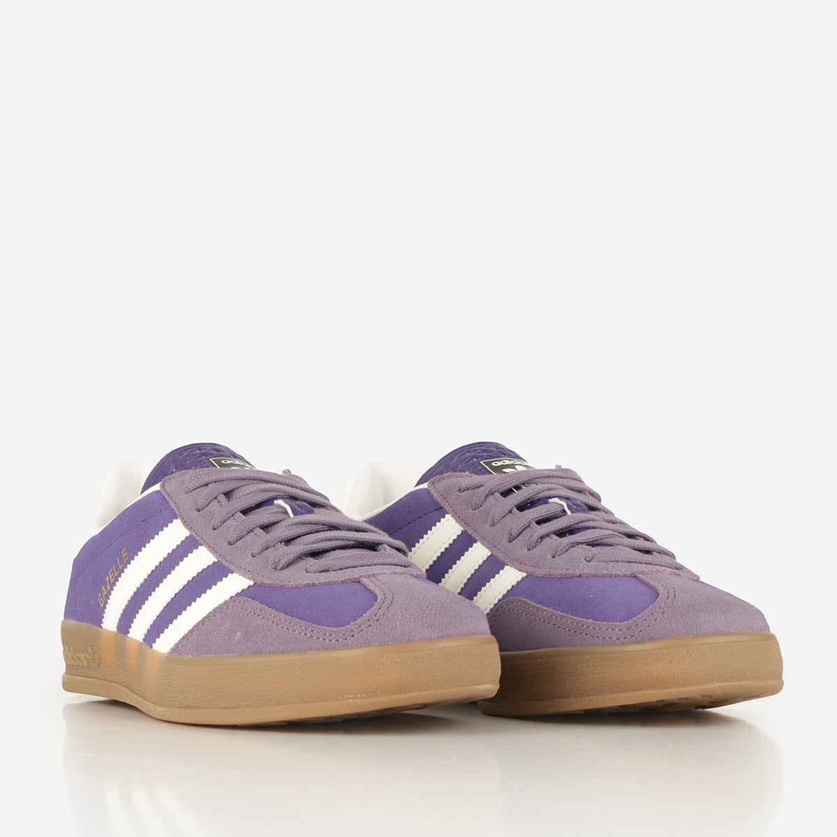 main Adidas Originals Gazelle Indoor Shoes, Collegiate Purple Ftwr White Shadow Violet, Detail Shot 2