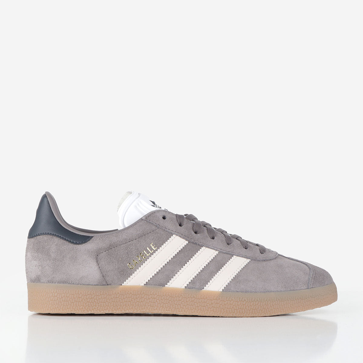 Adidas Originals Gazelle Rekive Shoes, Charcoal Putty Mauve Gum 4, Detail Shot 1