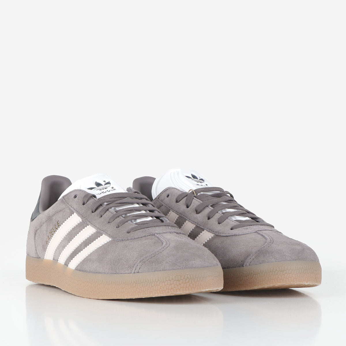 Adidas Originals Gazelle Rekive Shoes, Charcoal Putty Mauve Gum 4, Detail Shot 2