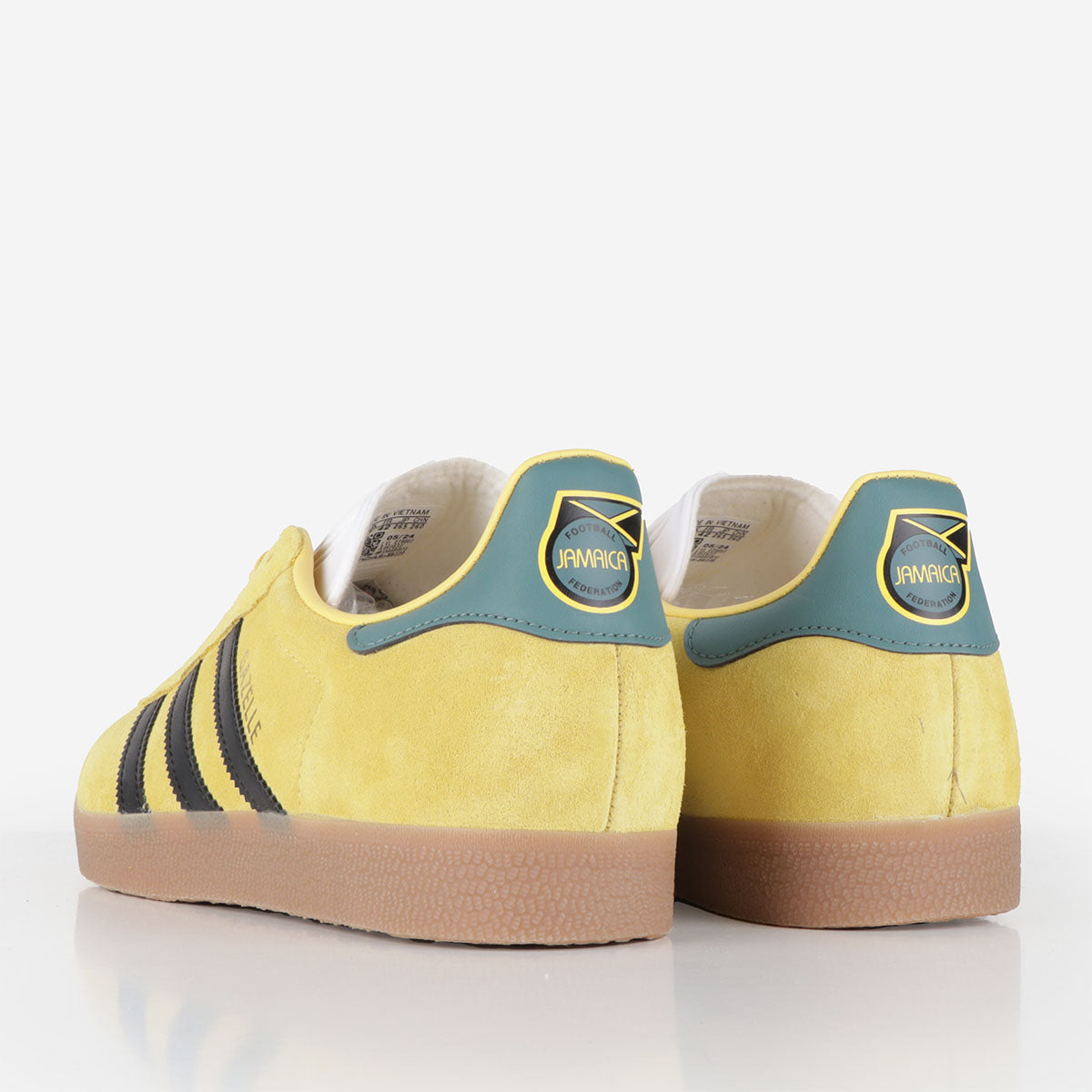 Adidas Originals Gazelle Rekive Shoes, Spring Yellow Core Black Gum 4, Detail Shot 3