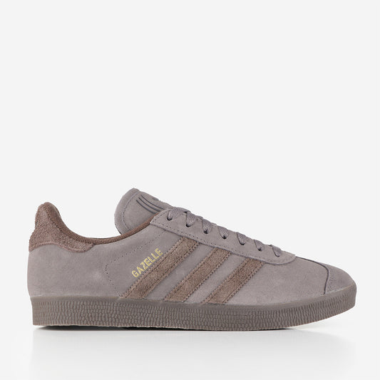 Adidas Originals Gazelle Shoes, Charcoal Brown Dark Brown, Detail Shot 1