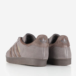 thumbnail Adidas Originals Gazelle Shoes, Charcoal Brown Dark Brown, Detail Shot 3