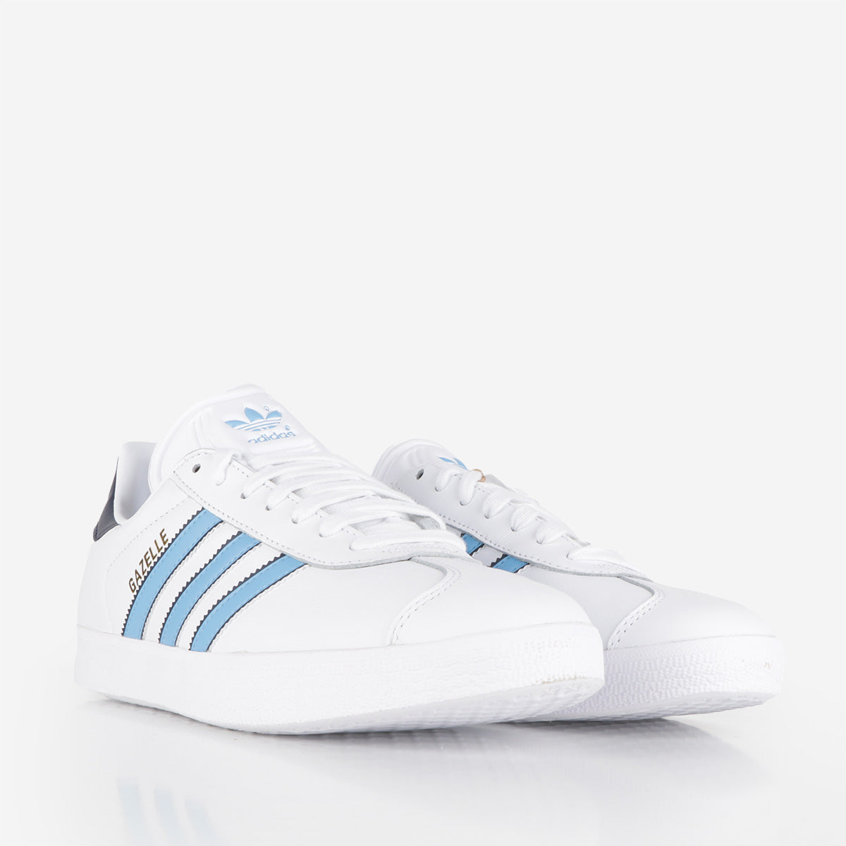 main Adidas Originals Gazelle Shoes, Ftwr White/Semi Blue Burst/Night Indigo, Detail Shot 2