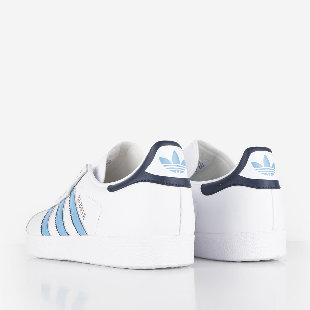 main Adidas Originals Gazelle Shoes, Ftwr White/Semi Blue Burst/Night Indigo, Detail Shot 3