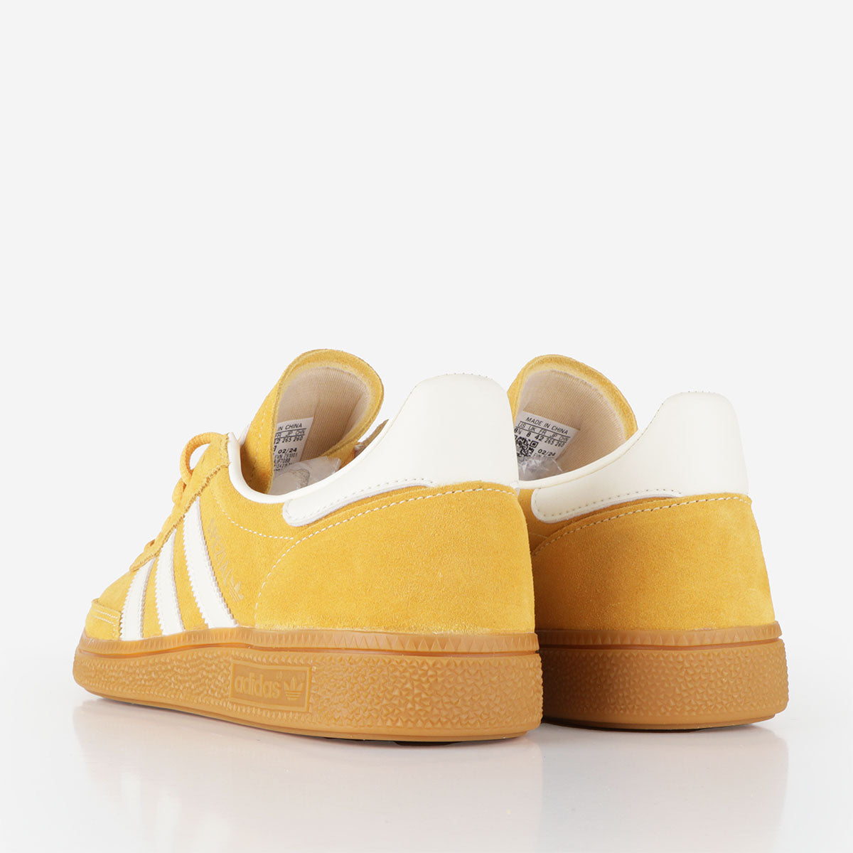 Adidas Originals Handball Spezial Shoes, Preloved Yellow Cream White Ftwr White, Detail Shot 3