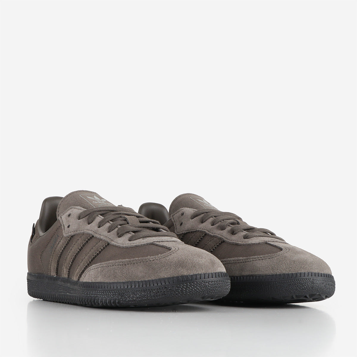 Adidas Originals Samba OG Shoes, Shadow Olive Shadow Olive Core Black, Detail Shot 2