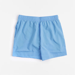 thumbnail Adidas Originals Solid CLX Short-Length Swim Shorts, Blue Burst White, Detail Shot 4