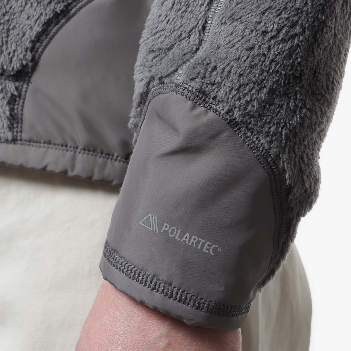 main And Wander High Loft Fleece Jacket, Dark Grey, Detail Shot 12