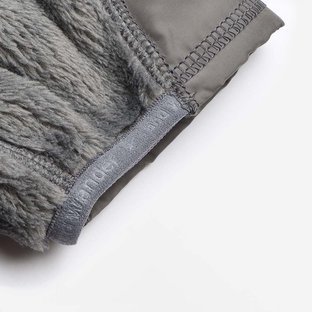 main And Wander High Loft Fleece Jacket, Dark Grey, Detail Shot 7