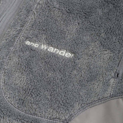 thumbnail And Wander High Loft Fleece Jacket, Dark Grey, Detail Shot 10