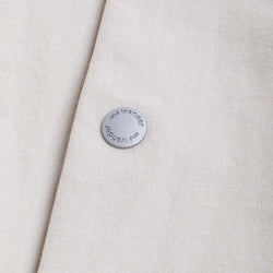 thumbnail And Wander Light W Cloth Shirt, Light Grey, Detail Shot 4