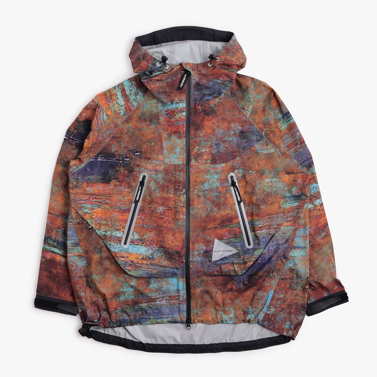 main And Wander Pertex Printed Rain Jacket, Multi, Detail Shot 2