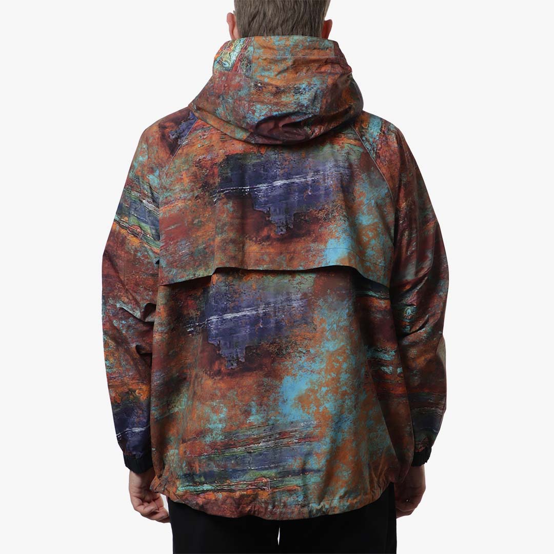 main And Wander Pertex Printed Rain Jacket, Multi, Detail Shot 9