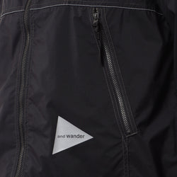 thumbnail And Wander Pertex Wind Jacket, Black, Detail Shot 2