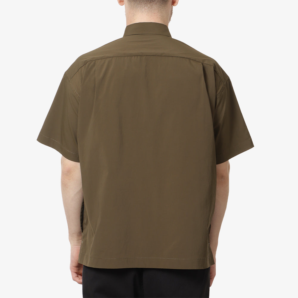 main And Wander UV Cut Stretch Shirt, Khaki, Detail Shot 4