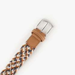 thumbnail Anderson's Classic Woven Belt, Navy Orange, Detail Shot 2