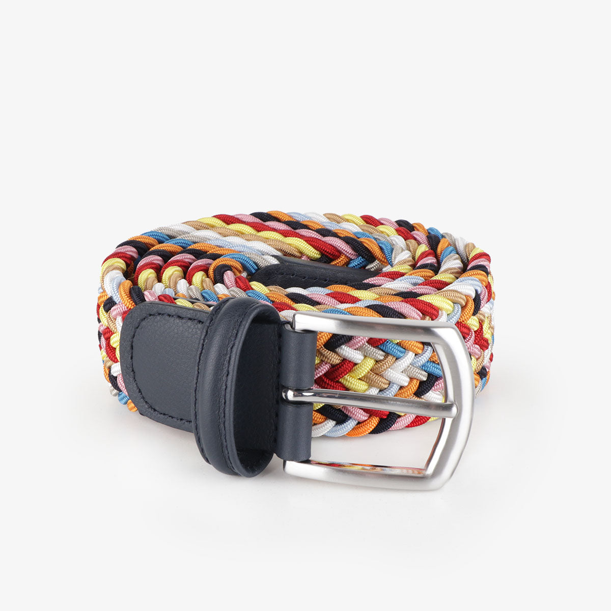 main Anderson's Classic Woven Belt, Black Multi, Detail Shot 1