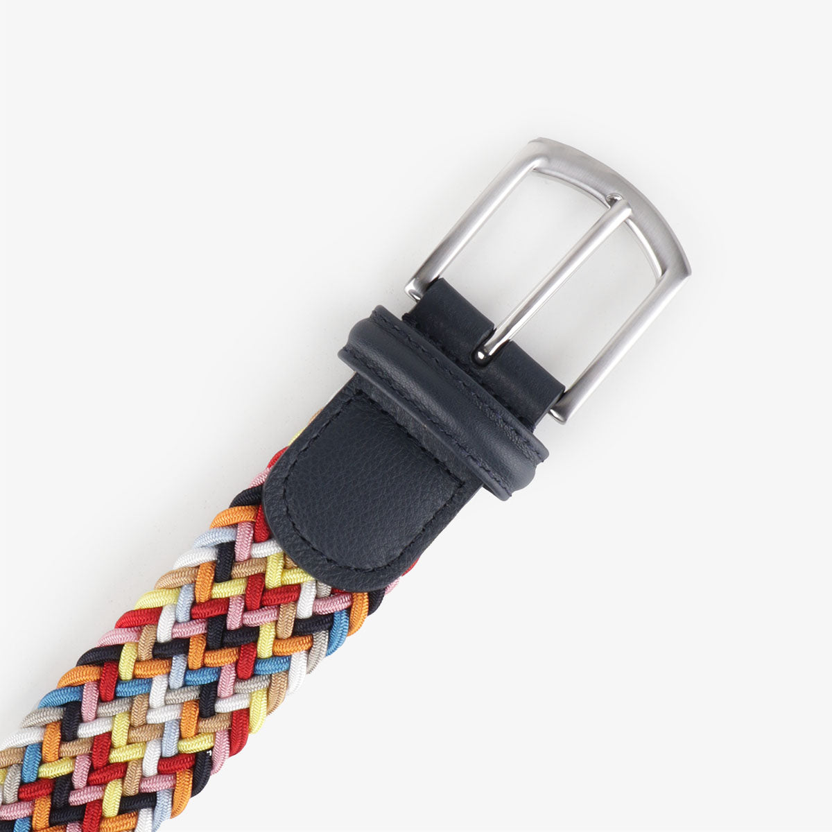 main Anderson's Classic Woven Belt, Black Multi, Detail Shot 2