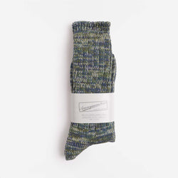 thumbnail Anonymous Ism 5 Colour Mix Crew Socks, Mint, Detail Shot 4