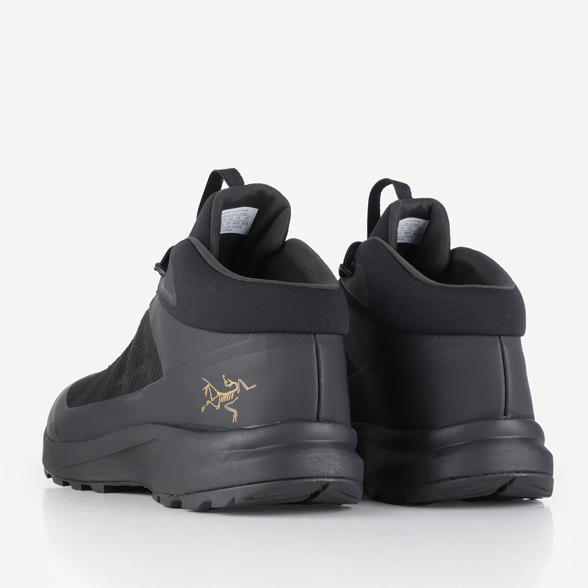 Arc'teryx Aerios Mid GTX Shoes, Black Black, Detail Shot 3