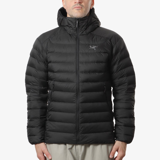 Arc'teryx Cerium Hooded Jacket, Black, Detail Shot 1