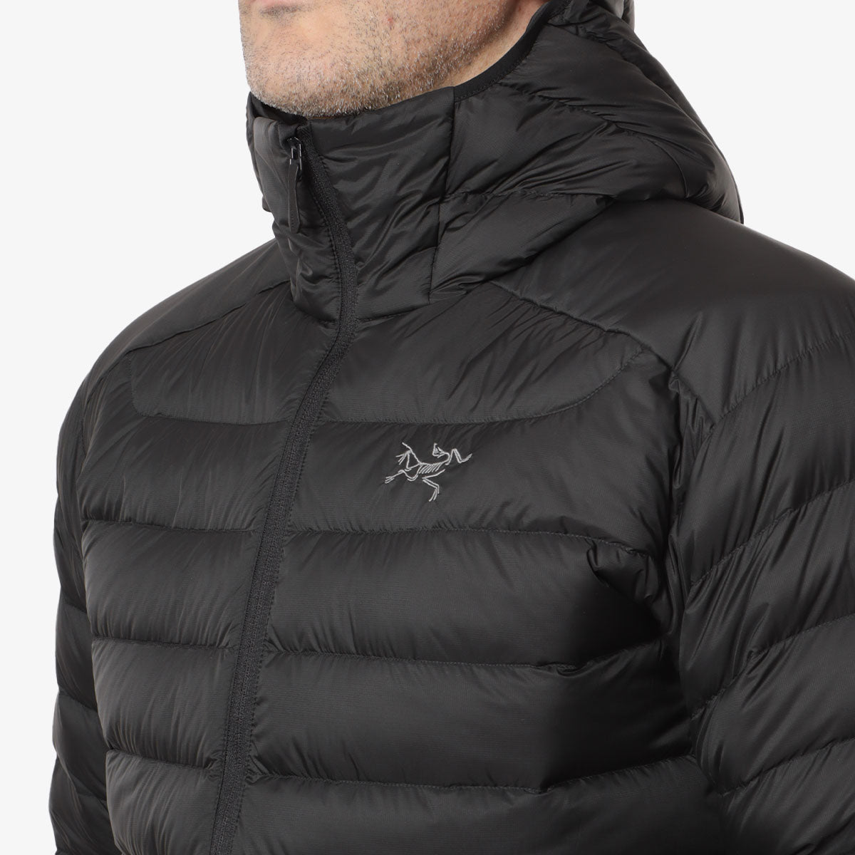 Arc'teryx Cerium Hooded Jacket, Black, Detail Shot 2