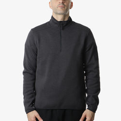 thumbnail Arc'teryx Covert 1 2 Zip Fleece, Black Heather II, Detail Shot 1