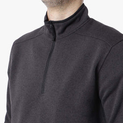 thumbnail Arc'teryx Covert 1 2 Zip Fleece, Black Heather II, Detail Shot 2