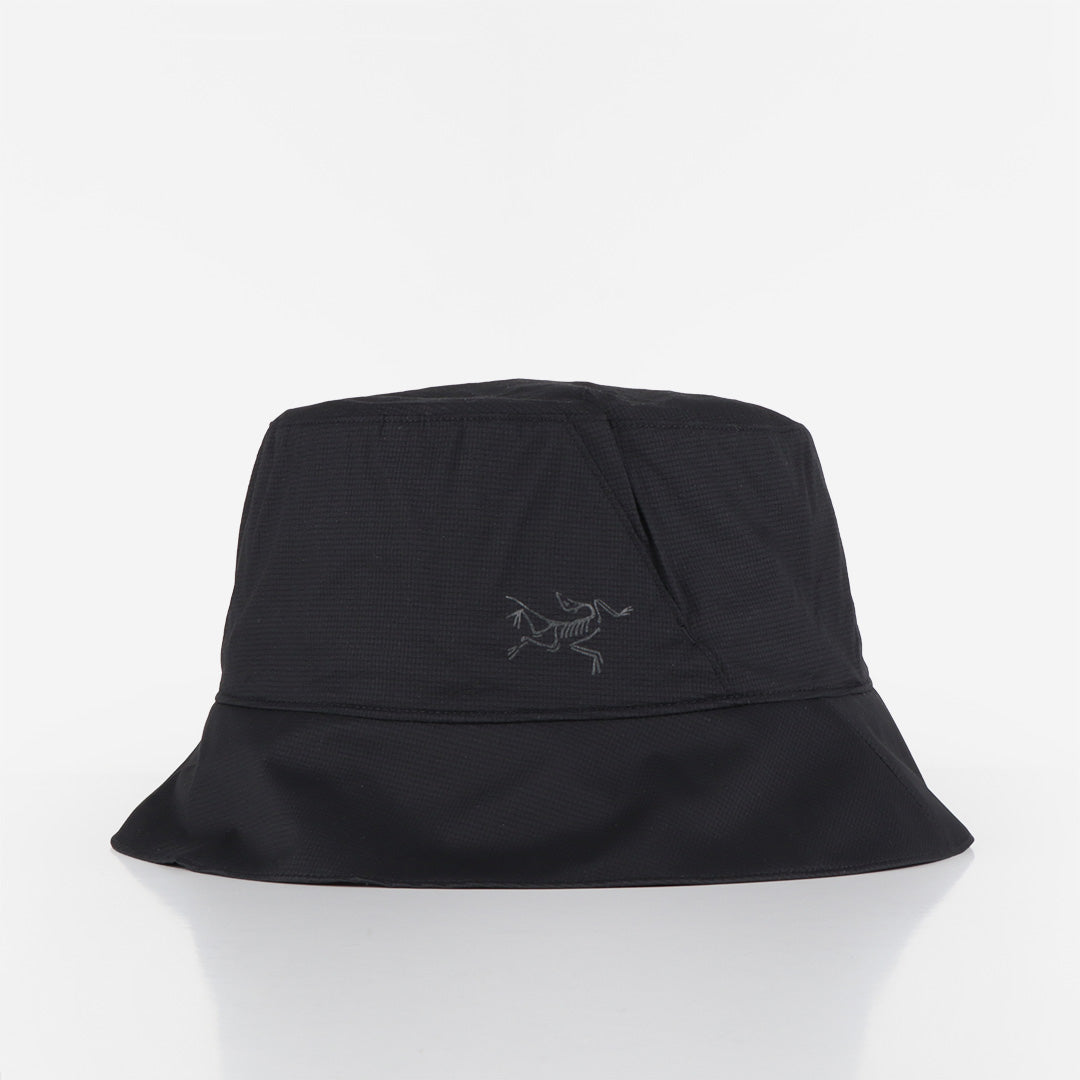 main Arc'teryx Aerios Bucket Hat, Black, Detail Shot 1