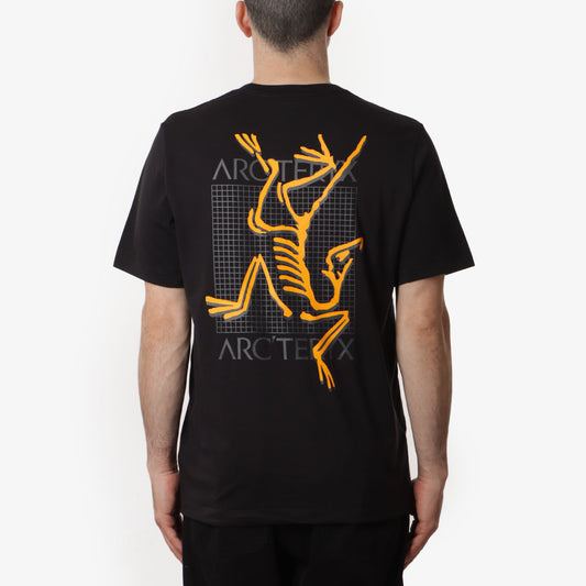 Arc'teryx Arc'Multi Bird Logo T-Shirt, Black, Detail Shot 1