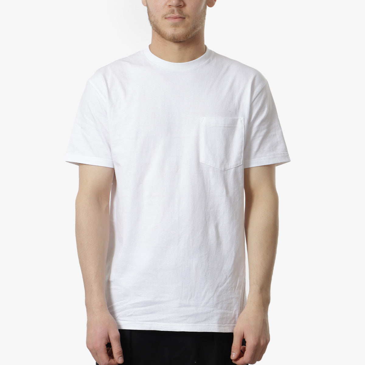 main Beams Plus 2 Pack Pocket T-Shirt, White, Detail Shot 1