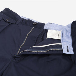 thumbnail Beams Plus 2 Pleats Twill Pant, Navy, Detail Shot 7