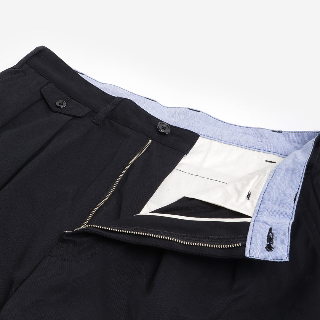 main Beams Plus 2 Pleats Twill Pant, Black, Detail Shot 7