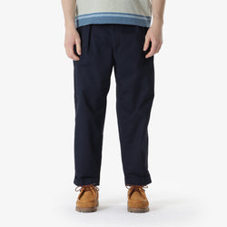 thumbnail Beams Plus 2 Pleats Twill Pant, Navy, Detail Shot 1