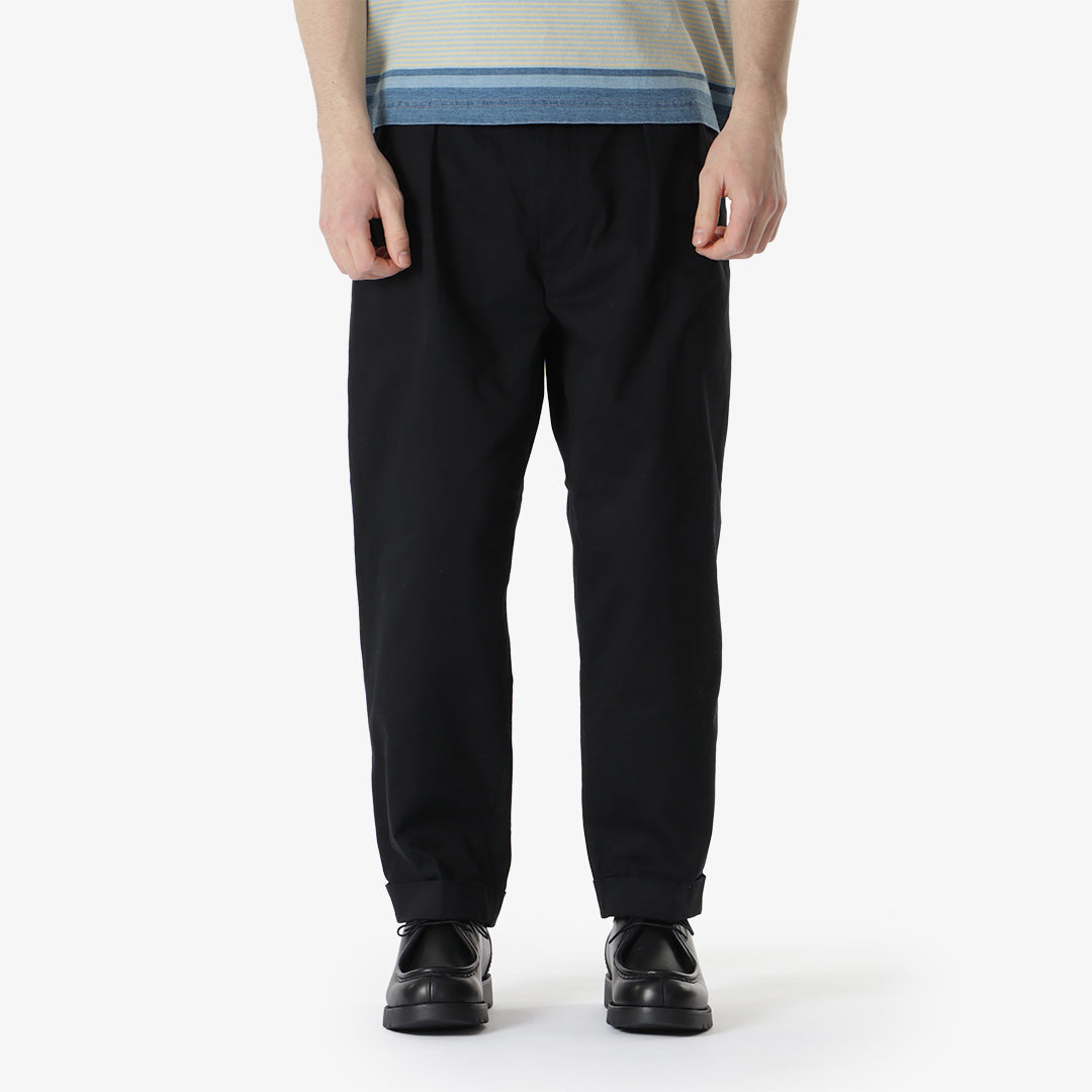 main Beams Plus 2 Pleats Twill Pant, Black, Detail Shot 1