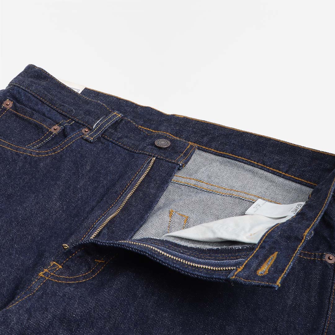 main Beams Plus 5 Pocket Denim Shorts, Indigo, Detail Shot 2